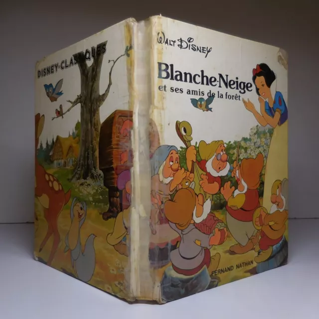 Walt Disney 1980 Blancanieves Y Sus Amis de La Bosque Libro Ilustrado N7950