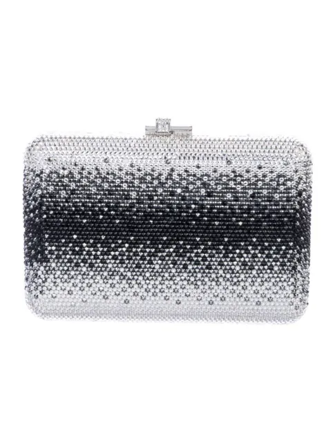 Judith Leiber Ombré Slim Slide Crystal Minaudière Evening Bag Tuxedo gyuhji