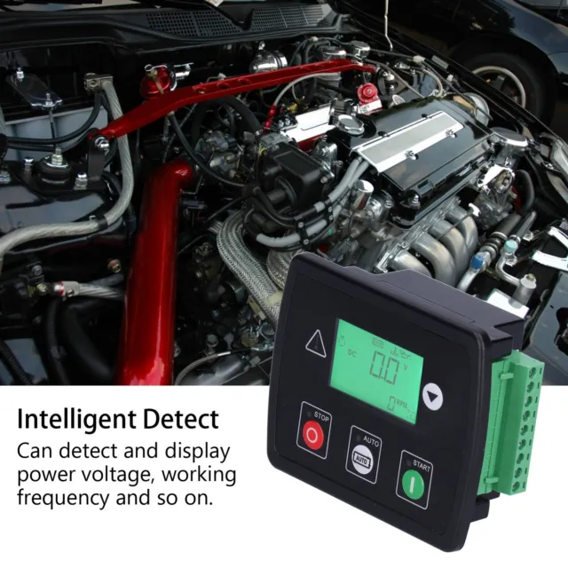 Generator Set Controller Electric Gasoline Diesel Monitor LCD Display 8V‑35V