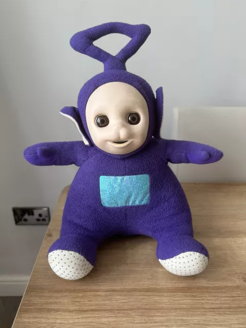 Original Teletubbies Talking Tinky Winky 1996 Soft Plush Toy Eyes Open/close