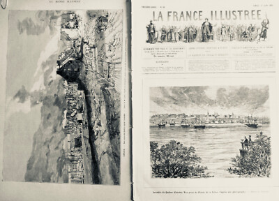 Boston 1872 Boston Fuoco Ruines Plunder Vista Forte Hile Schizzi Marinetti 2 Giornali 