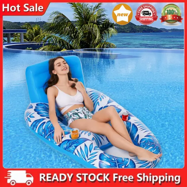 Floating Boat Lounge Multifunctional Pool Recliner PVC for Adults and Children