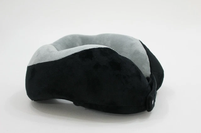 Travel Pillow U Shaped Memory Foam Neck Support Head Rest Airplane Cushion (gry)