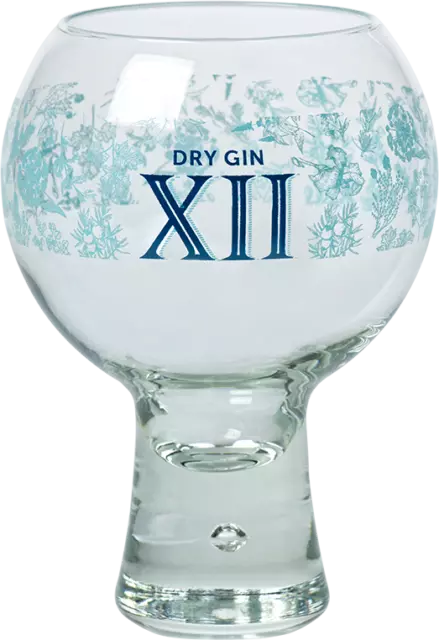 6 Verres Dry Gin XII (Distillerie et Domaines de Provence) avec bulle