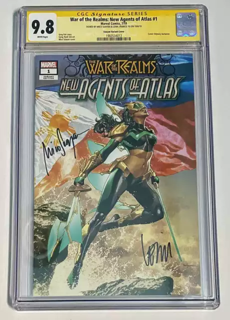 New Agents of Atlas #1 CGC SS 9.8 2x SIGNED Suayan Yu WAVE Trade Dress Variant