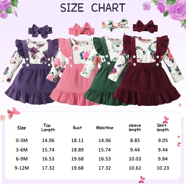 Abito con sospensione floreale neonata bambina vestiti neonato tuta 2