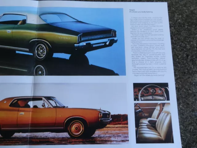 Chrysler Valiant Hard Top 1972 Vh  Sales Brochure.  100% Guarantee. 3