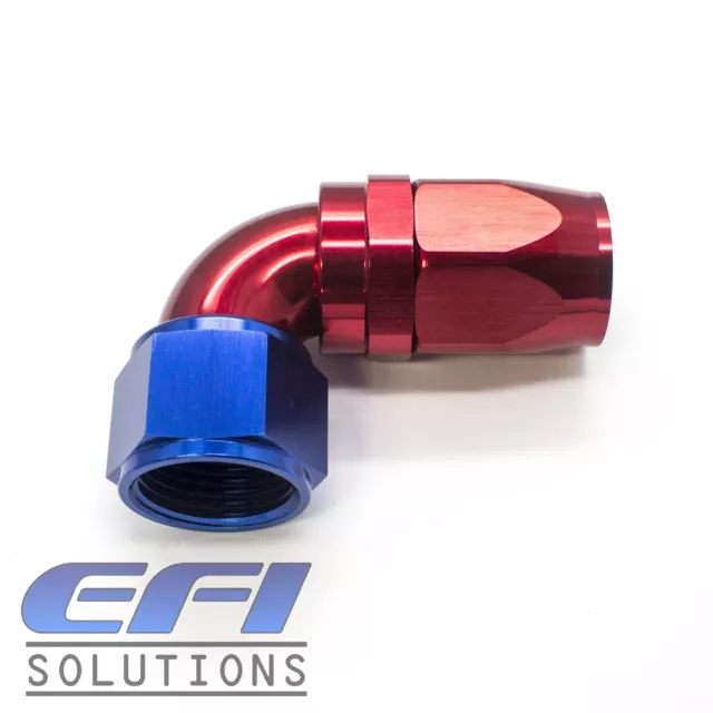 90 Degree Full Flow Hose End Fitting 100 Series Braided AN20 153-20