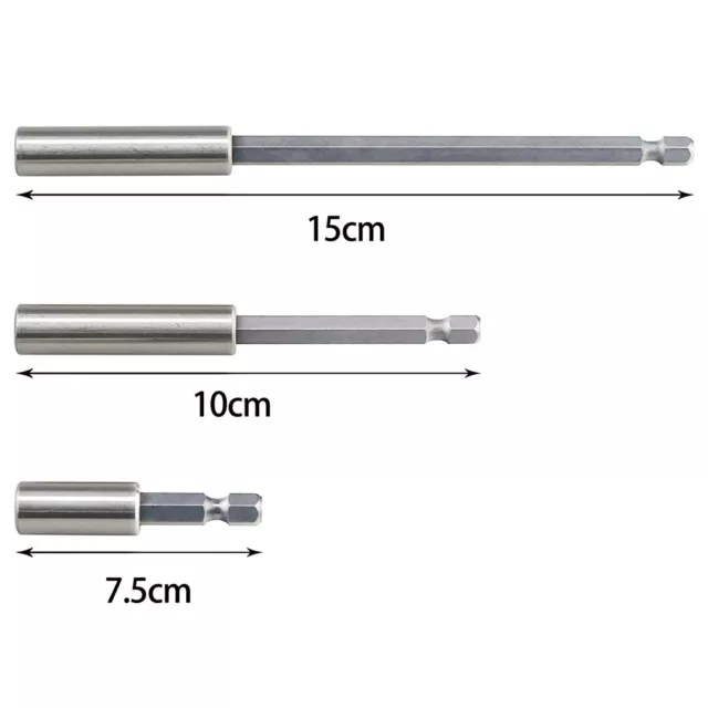 75/100/150mm1/4" Hex Shank Magnetic Screwdriver Drill Bit Holder Extension Set