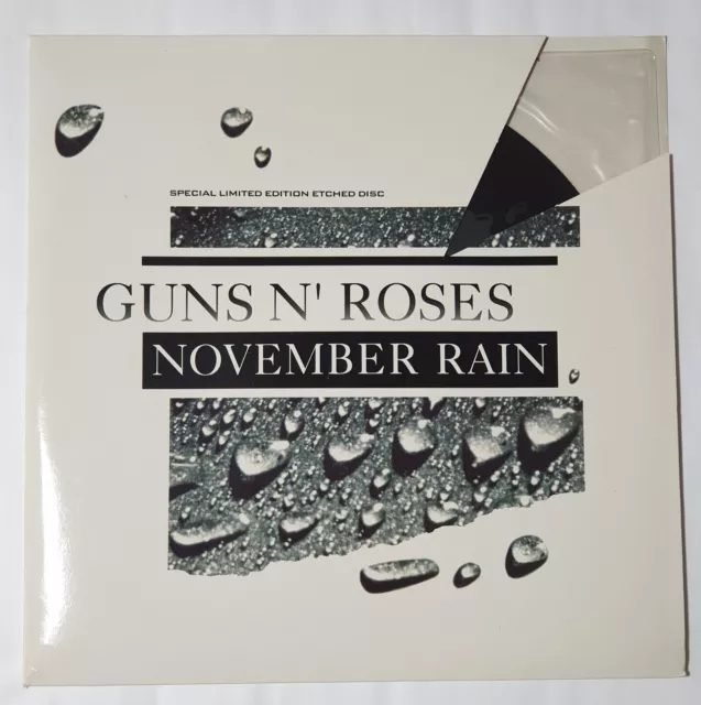 GUNS N ROSES November Rain ETCHED VINYL 12 INCH 1985 GFST 18 Sweet Child of Mine