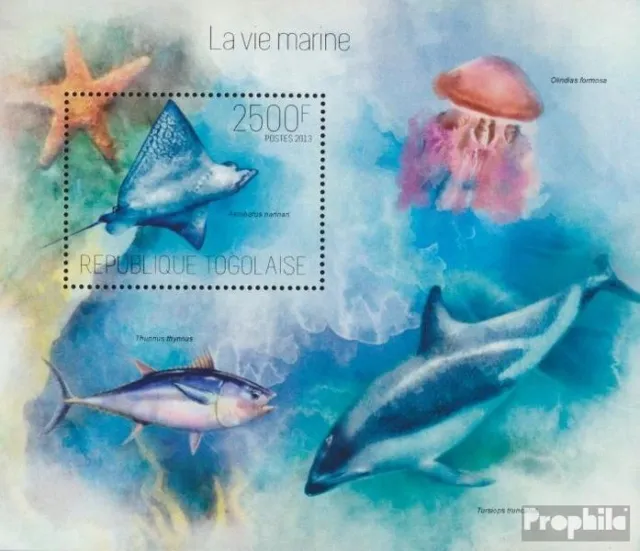 Briefmarken Togo  Mi Block 884 postfrisch Fische
