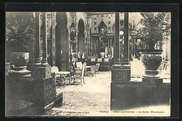 CPA Paris, Le Salon Mauresque at Hotel Continental
