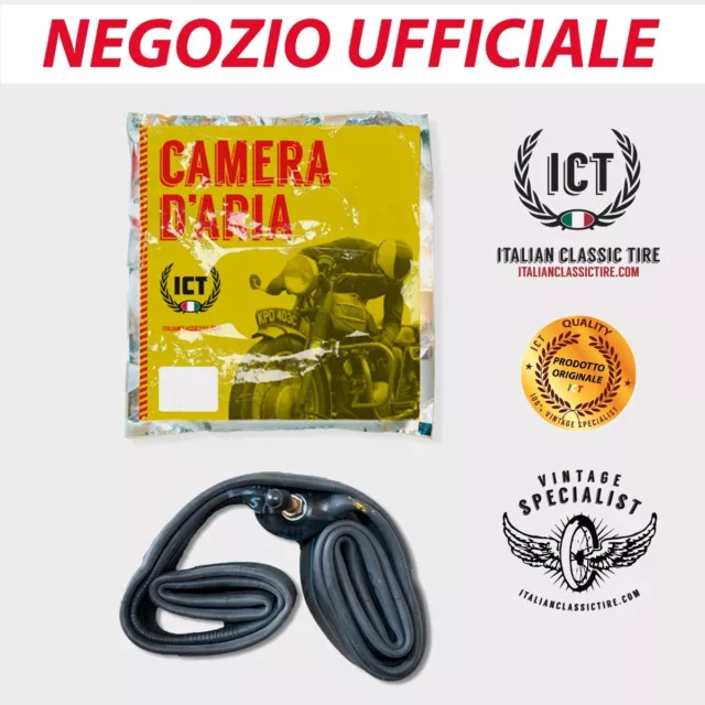 camera d’aria per moto 3.00-17 3.25 - 17 d’ epoca ORIGINALE Italian Classic Tire