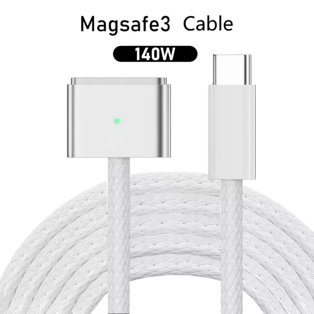 Genuine OEM Apple USB-C to MagSafe 3 Cable (2 m) -Silver 140W For MacBook 16''