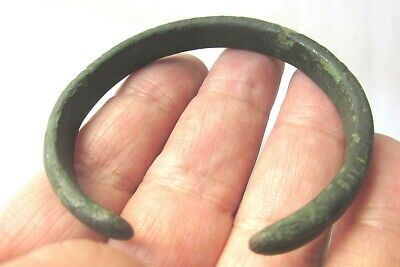 Ancient Bronze Bracelet Greco-Roman 200 Bc-100 Ad F3