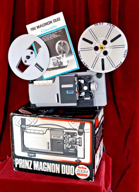 MAGNON "INSTDUAL ZR"  SUPER 8mm & STANDARD 8mm SILENT CINE FILM PROJECTOR.