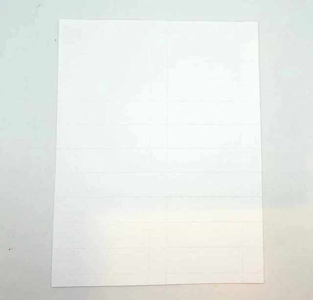45 RPM Jukebox Blank Record Labels – 5 Sheets of 20 - 100 White Labels