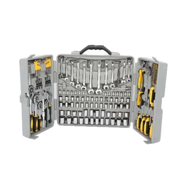 NEW PORTABLE 205 PCS Tool Set Mechanics Tool Kit Wrenches Socket w