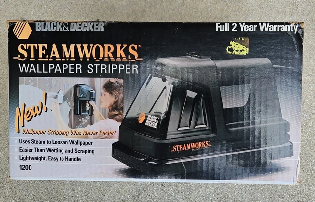 BLACK DECKER Steamworks Wallpaper Stripper Steamer 1200 With