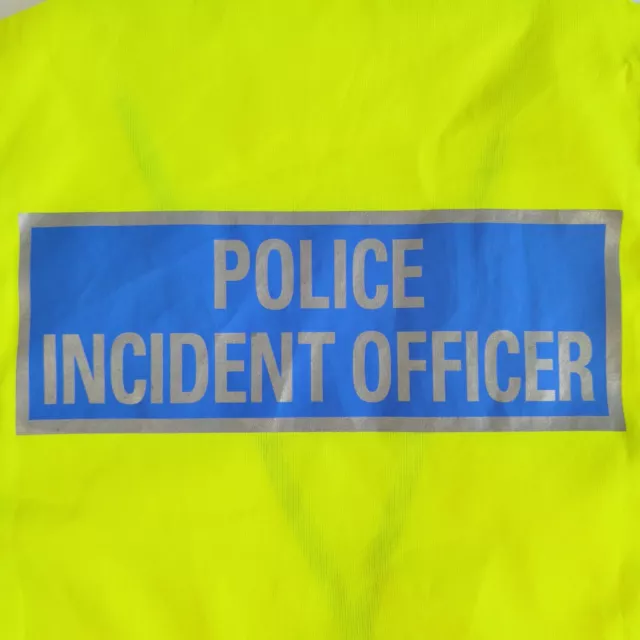 Genuine Ex British Police Vest Lightweight Incident Officer Reflective Marker