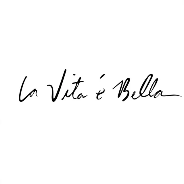 Beautiful Life La Vita e Bella Graphics Decal Stickers For Car Truck Body Door