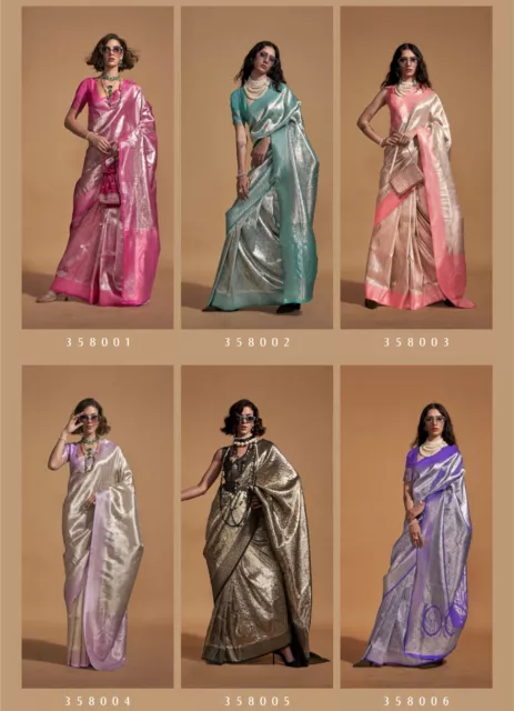 Indian Silk Saree Indian Pakistani Wedding Wear Bollywood Designer Women Sari