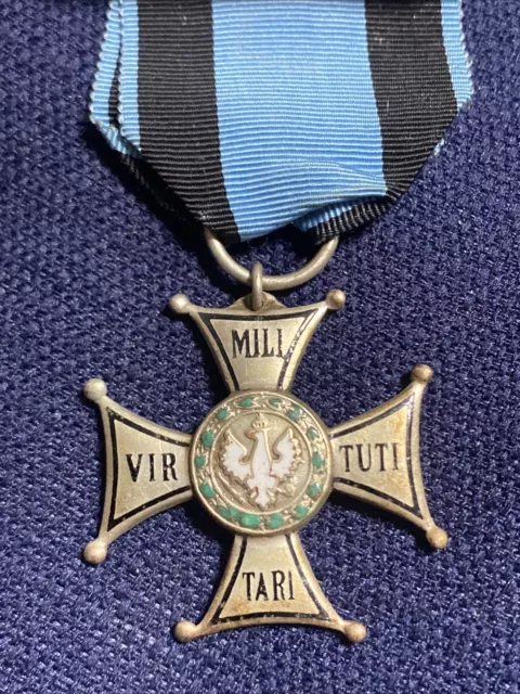 WWI Poland Order of Virtuti Militari Medal - 5th Class - 1792 - RARE 2