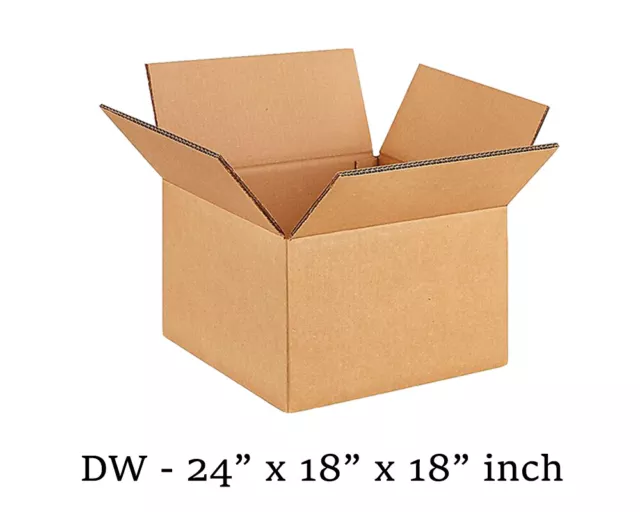 Extra Large (XXL) 24x18x18" Strong DOUBLE Wall Removal Moving Cardboard Boxes