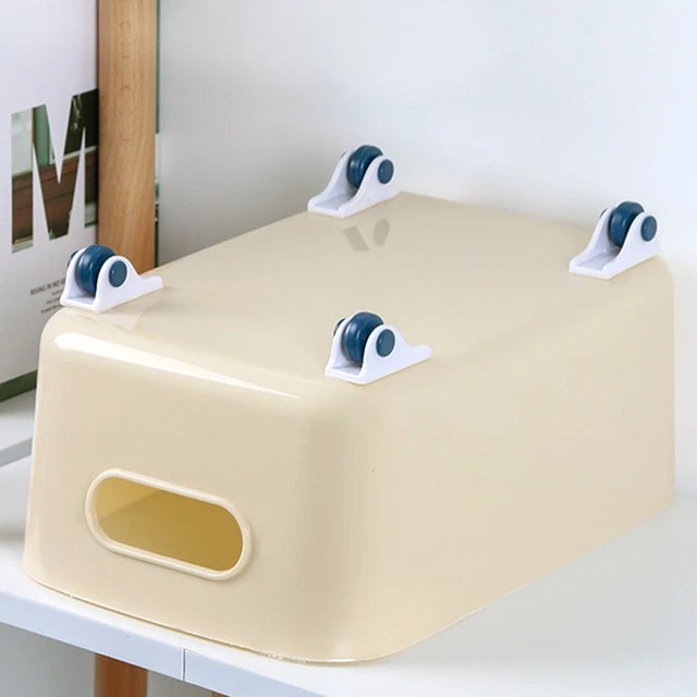 4Pcs Case Wheel Lightweight Smooth Sliding Stable Construction Storage Box