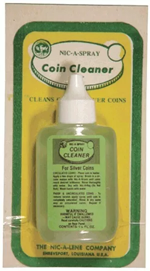 Nic A Spray Coin Cleaner For All Gold & Silver Coins US World 1.25 Free Shipping