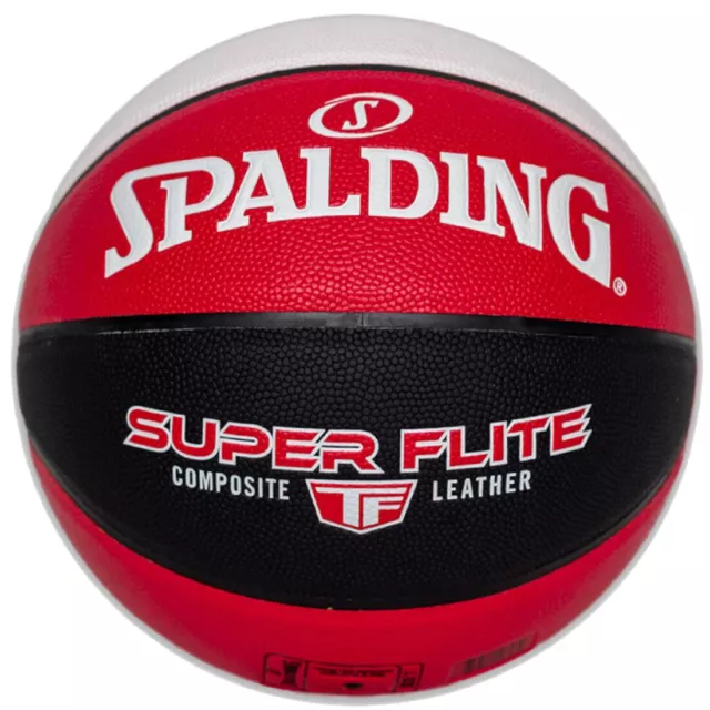 ballons de basket Unisexe, Spalding Super Flite Ball, Rouge