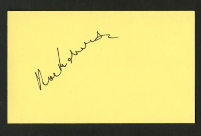 Ralph Richardson d.1983 signed autograph auto 3x5 card Actor in Dr. Zhivago C601