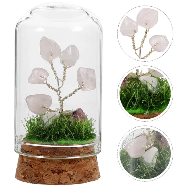 CRYSTAL TREE WITH Glass Cover Desktop Glass Cover Crystal Tree Crystal