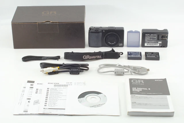 【Near MINT in BOX】RICOH GR Digital II 10.1MP digital Camera black From JAPAN