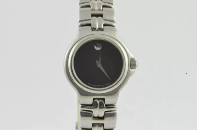 Movado Orologio Donna 25MM Acciaio Placcato Museum Raro da Polso Quarz