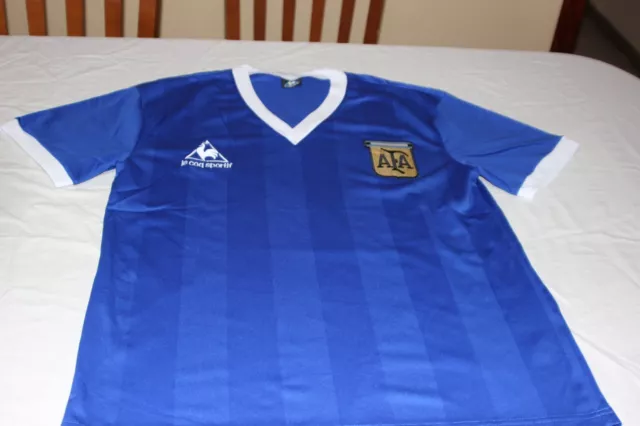 Camiseta Seleccion Argentina Mundial 86 Le Coq Talla M Dorsal Nº 10 Maradona