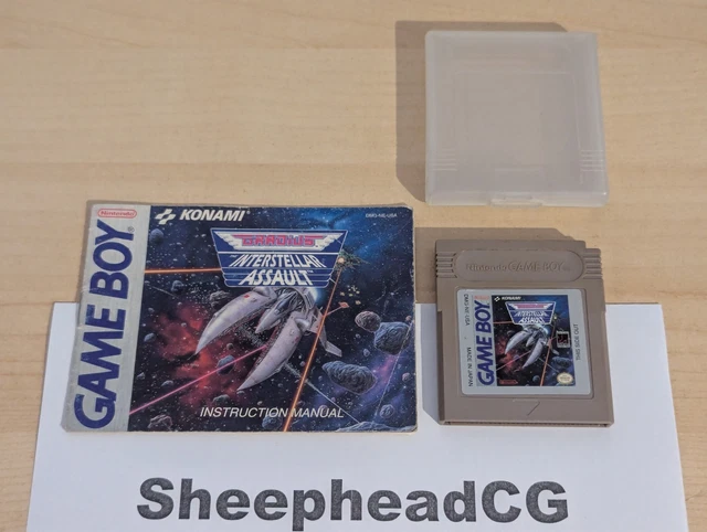 GRADIUS THE INTERSTELLAR Assault Gameboy with Manual - VGC, Tested ...