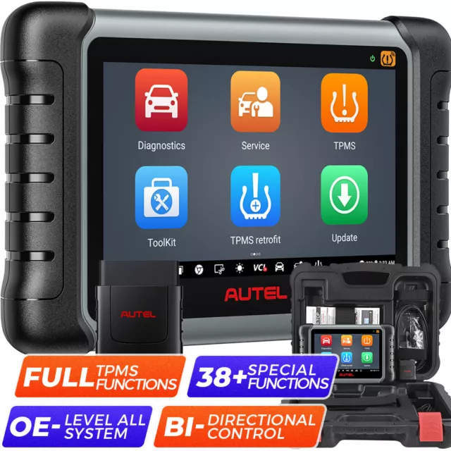 2024 Autel MaxiCOM MK808S-TS MK808TS PRO Français Outils scanner OBD2 FULL TPMS