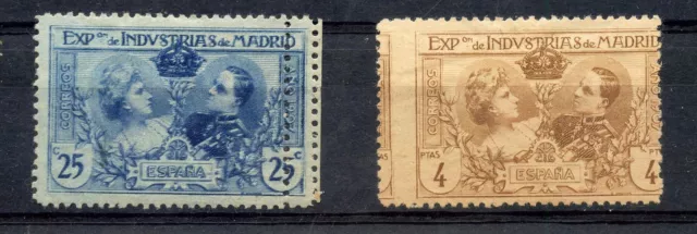 Timbre Espana / Espagne / Variete Piquage /  Exposition Industrias De Madrid
