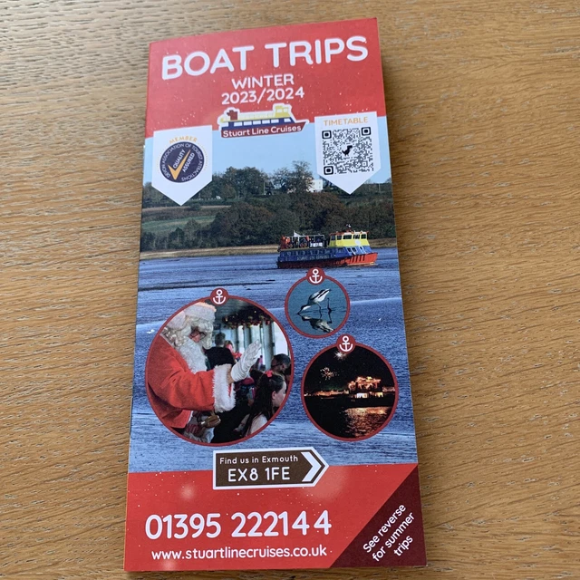 STUARTLINE CRUISES BOAT TRIPS WINTER 2023/2024, Timetable/ Guide