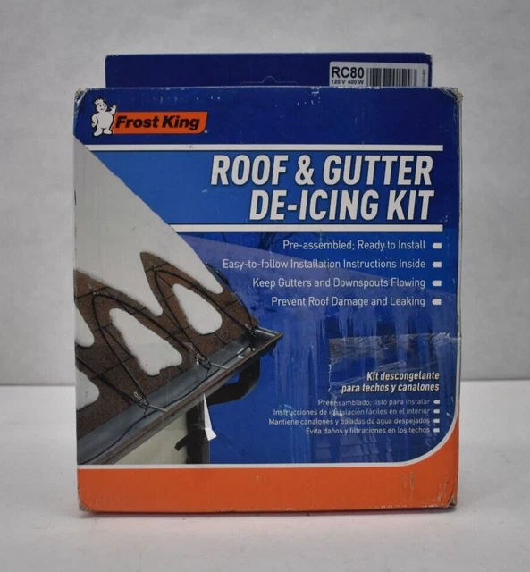 FROST KING ROOF & Gutter De Icing Kit Electric Heating Cables Set 300W
