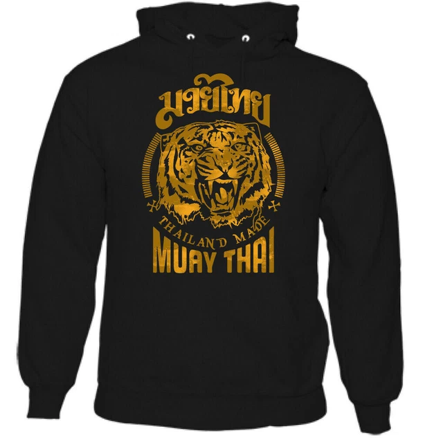 MUAY THAI HOODIE MMA UFC Martial Arts Training Top Gym TIGER Shorts Gloves Mens