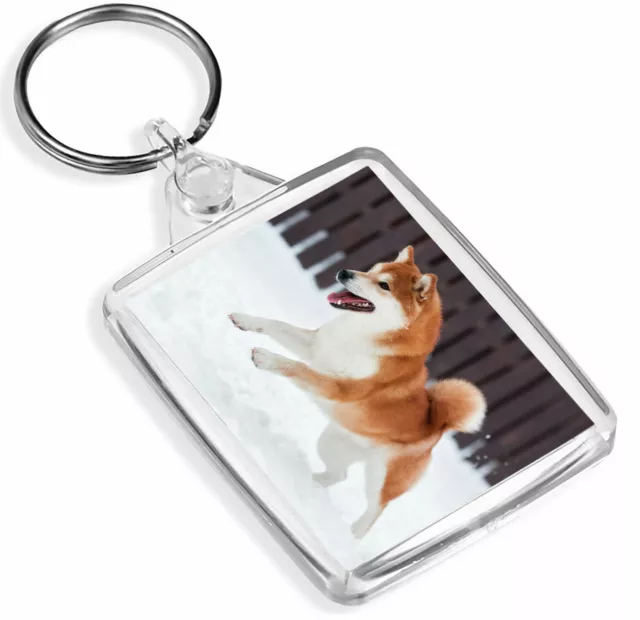 1 x Shiba Inu Akita Dog Puppy Play - Keying - IP02 - Mum Dad Kids Gift#12883