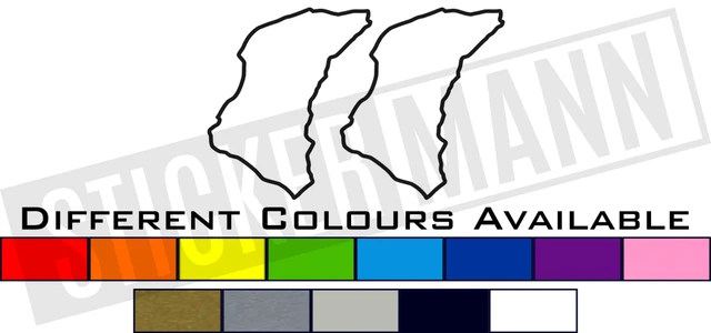 Isle of Man Road Races - TT Visor Corner Decal Sticker - BLACK & CHROME