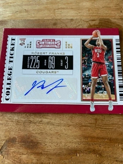 2019-20 Panini Contenders Draft Picks Auto Robert Franks Rookie Card (RC) Ticket