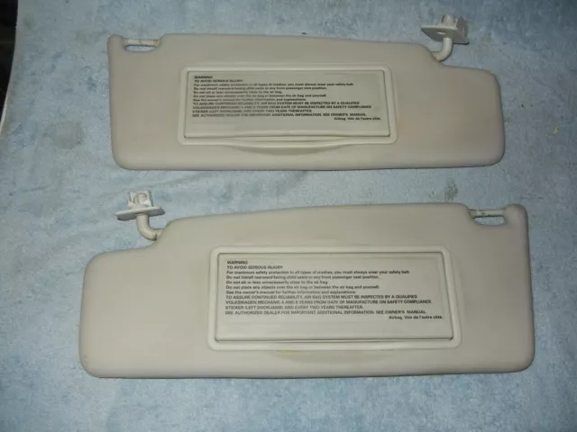 1996 Volkswagen VW Sun Visors Light Gray Right Left  XL13