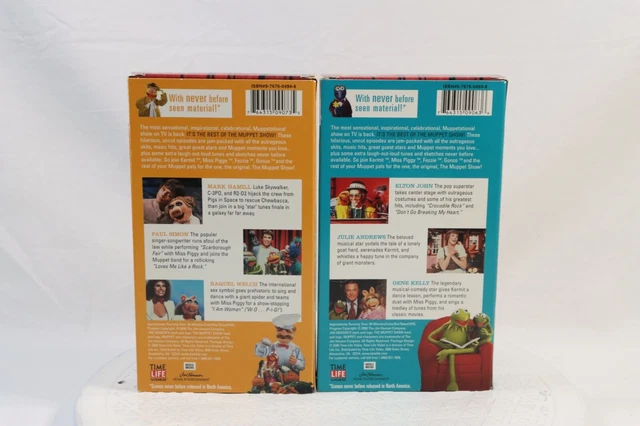 THE BEST OF the Muppet Show VHS lot Kermit Miss Piggy Mark Hamill Elton ...