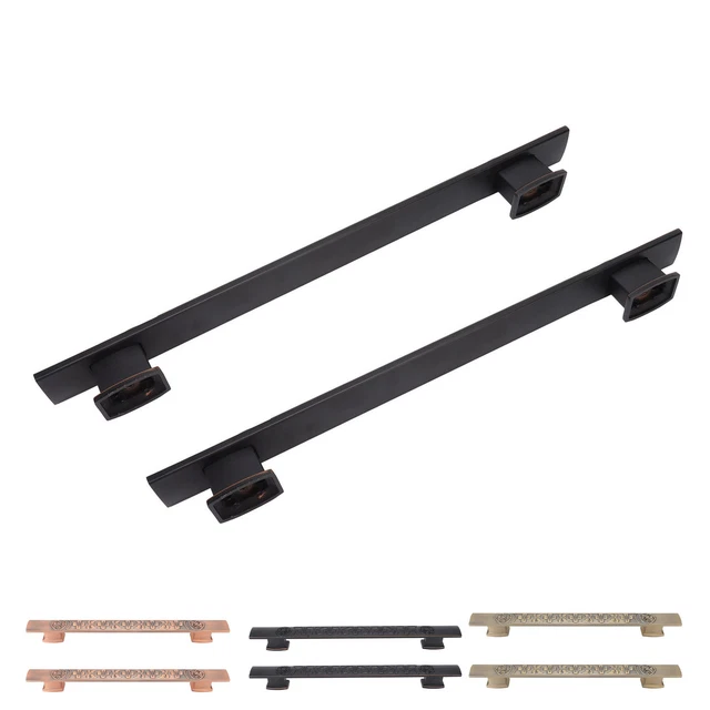 2X Retro Push Door Handles Zinc Alloy European Vintage Door Pull Handle AU