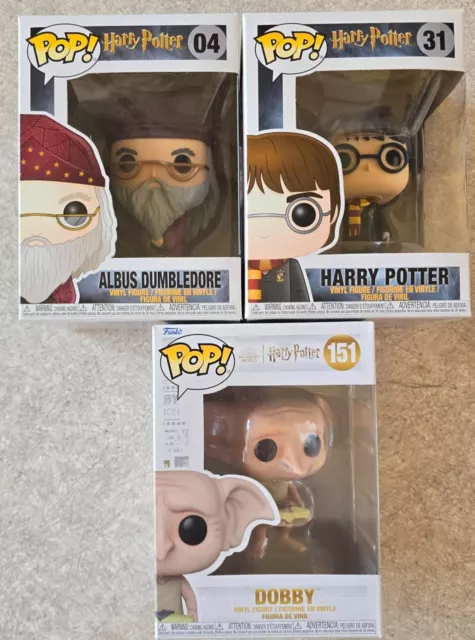 Harry Potter Funko Pop Figuren 04 Albus Dumbledore, 31 Harry Potter, 151 Dobby