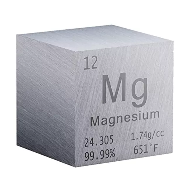 1 Inch Magnesium Cube Metal for Elements Collections Lab Experiment8879